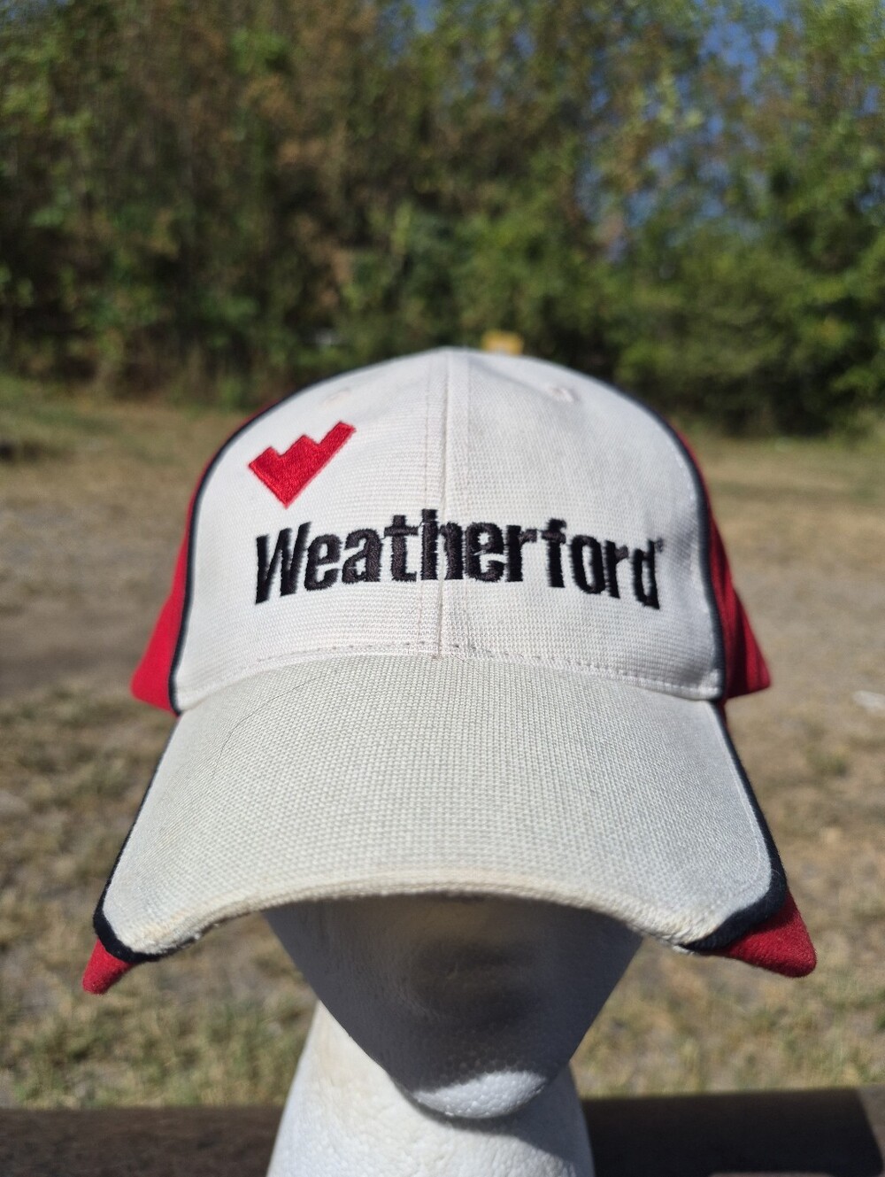 Waterford White and Red Weatherford Logo Cap